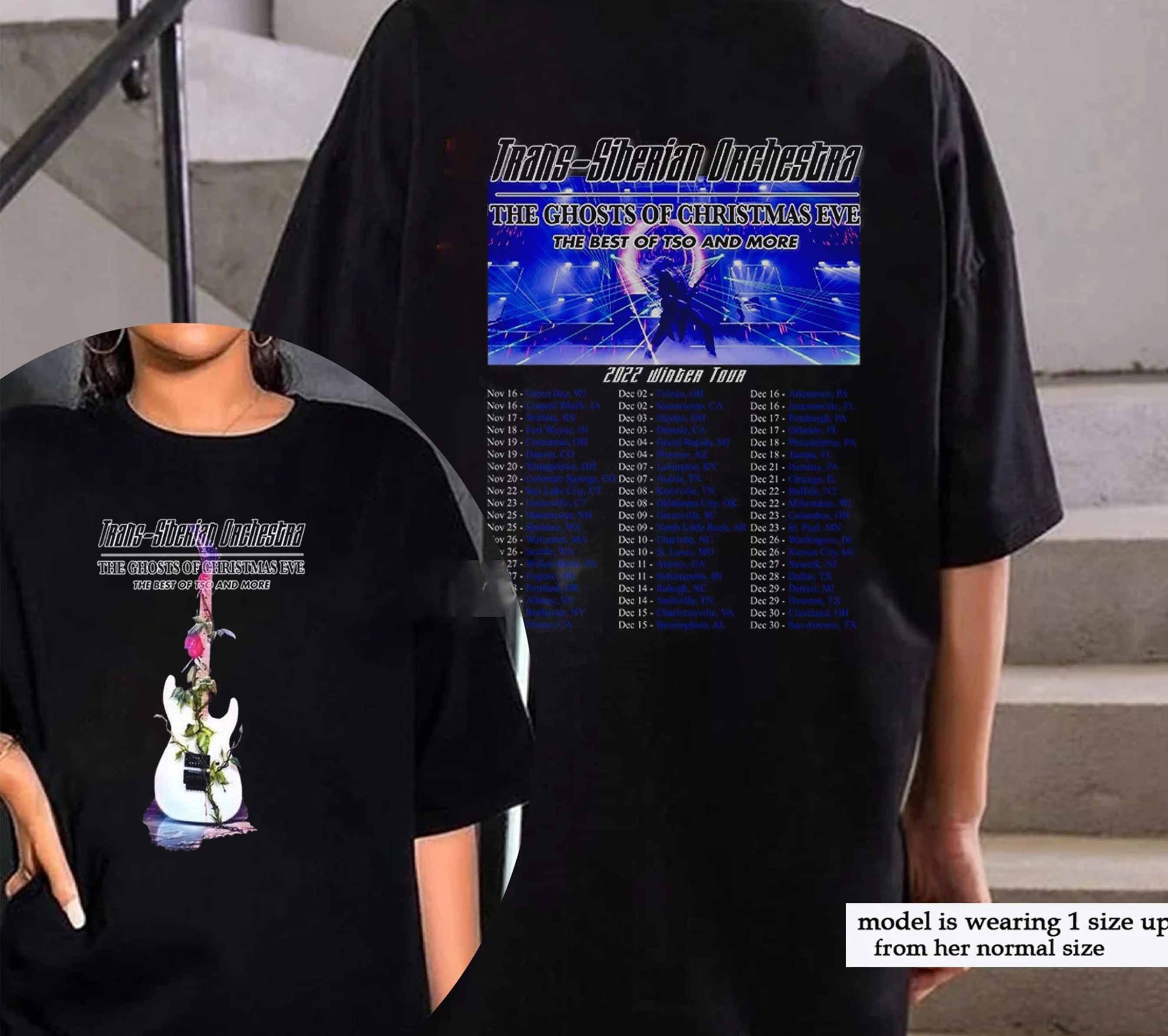 Discover 2022 Trans-Siberian Orchestra The Ghosts Of Christmas Eve Winter Tour T-Shirt