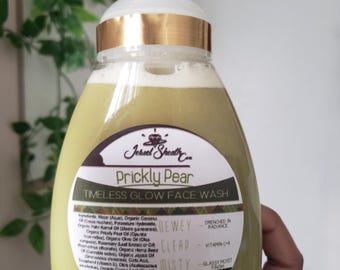 Keep your skin safe | Prickly Pear Timeless Glow Face Wash | Gentle and super slippery mucilage snail-like soap texture | by JewelSheathCare