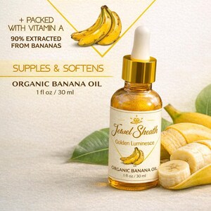 H30 Banana face SERUM | Golden Glow, Nature's crease-kicker, by Jewel Sheath skincare | make your skin supple 1oz