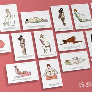 Cartes positions d'accouchement