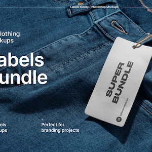 Clothing Tags Logo Mockups