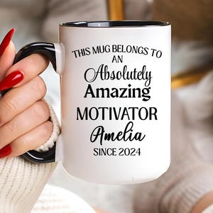 Motivator Mug 11oz and 15oz Ceramic Coffee Cup Encouragement Gift for Coaches Leaders or Mentors Perfect for Appreciation