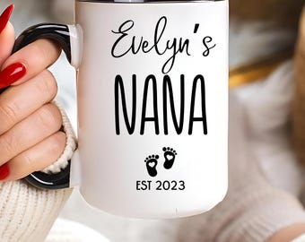Nana Ceramic Mug: Sentimental Floral Coffee Cup, Birthday Gift