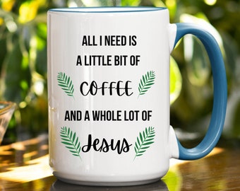 All I Need is Jesus and Coffee - Stainless Steel Travel Christian Mug - Etsy