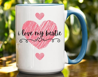 Personalized Bestie Mug, Custom Friendship Gift