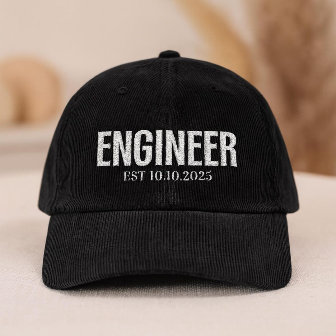 Custom Engineer Cap, Personalized Embroidered Hat, Gift for Engineer ...