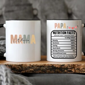 Papa Mug 11oz and 15oz Ceramic Coffee Cup Gift for Dad or Grandpa Perfect for Fathers Day Birthday Christmas or Everyday Appreciation