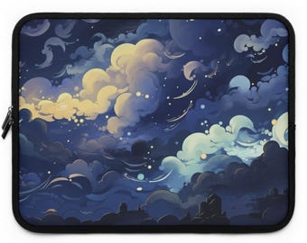 Night Sky Desk Mat, Celestial Cloud Mouse Pad, Starry Fantasy Desk Pad, Aesthetic Gaming Keyboard Mat, Dreamy Office Desk Decor