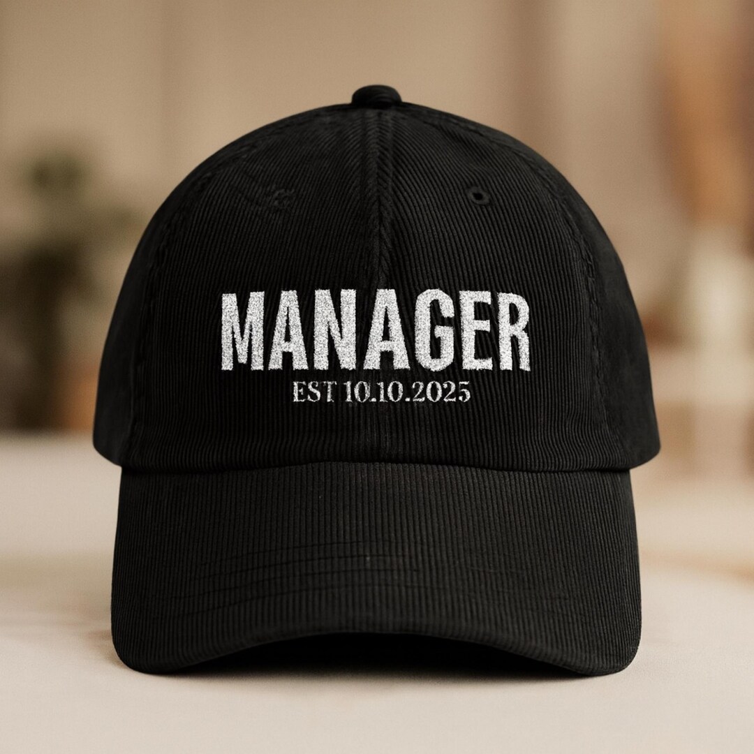Custom Manager Cap, Personalized Embroidered Hat, Gift for Manager ...