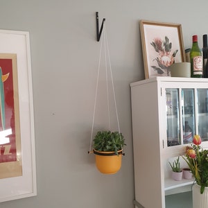 Hanging basket simple and functional for potted plants wall mount plant hanger wall shelf