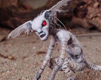 LAMİ Textilesculpture Doll Artdoll Miniature Goblin