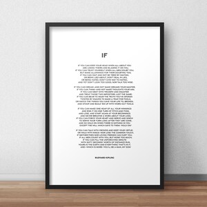 Poem by Rudyard Kipling &#39;If&#39;