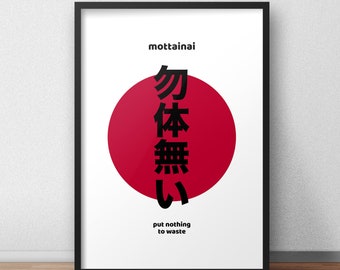 Japanese Concept 'Mottainai' – Put nothing to waste