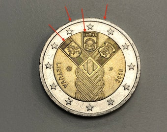 2 euro coin Lietuva Lithuania 2018