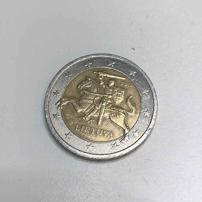 Moneda de 2 euros Lietuva 2015 Lituania 46 Etsy España