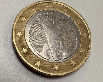 1ユーロ硬貨 ドイツ 2002 D （ミントエラーあり） - Etsy 日本