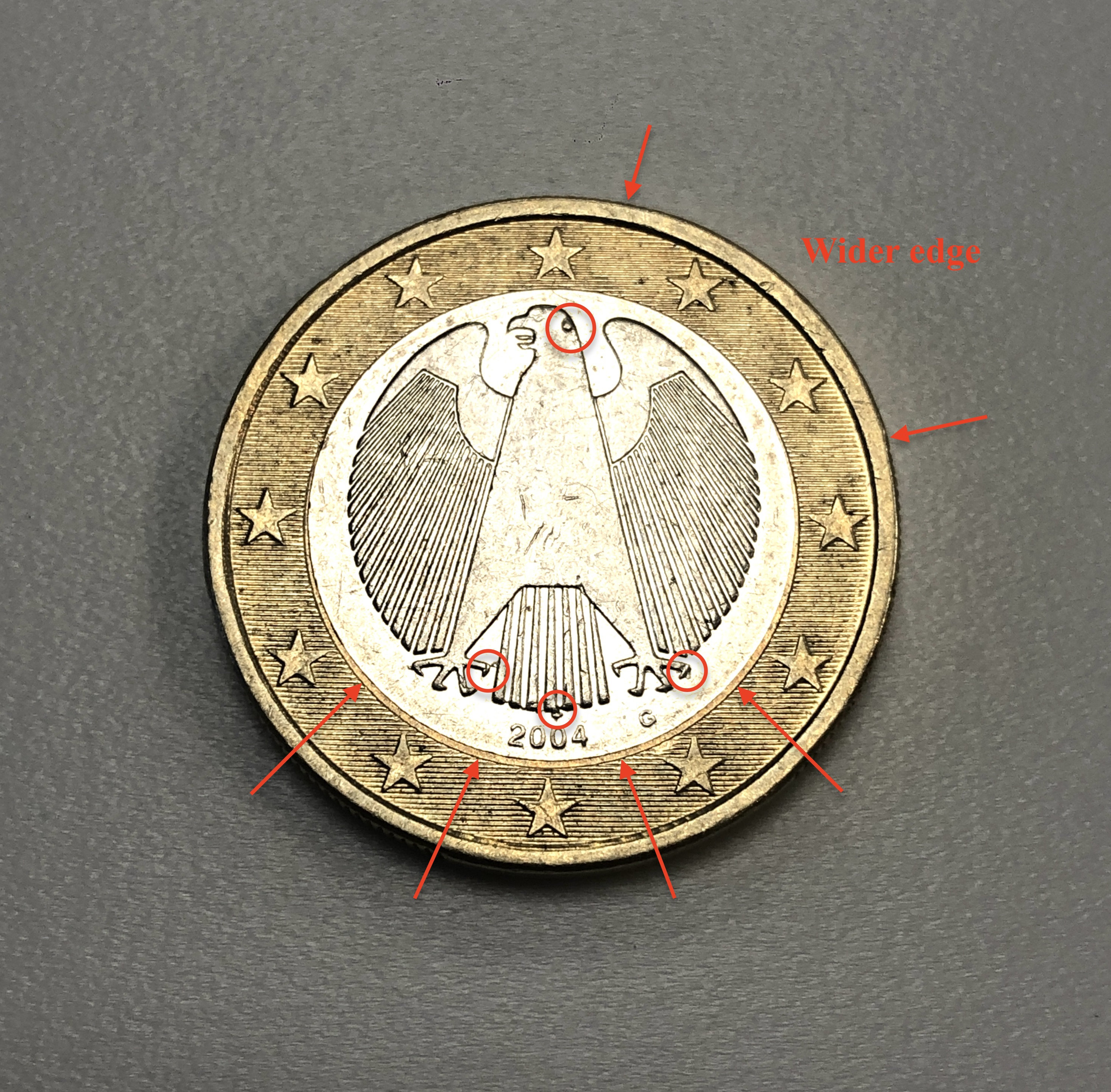 1 Euro Coin Germany 2004 G Misprint - Etsy