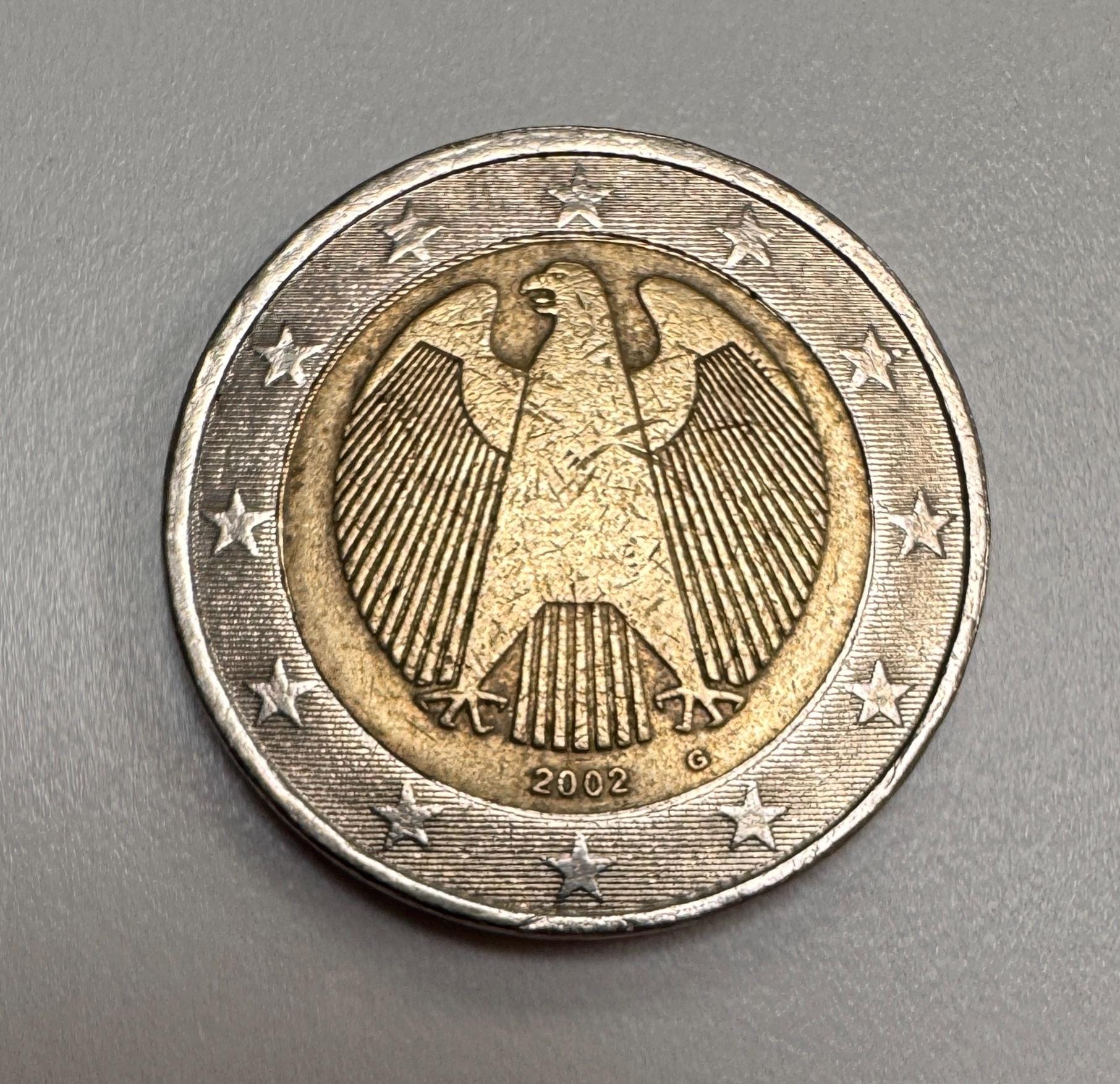 2ユーロ硬貨 ドイツ 2002 G ミントエラーあり - Etsy 日本