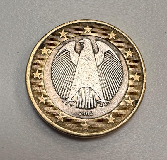 1ユーロ硬貨 ドイツ 2002 J （造幣局の誤りあり） - Etsy 日本