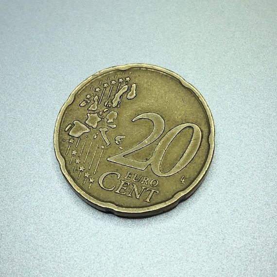 20ユーロセント硬貨、2002年、イタリア - Etsy 日本