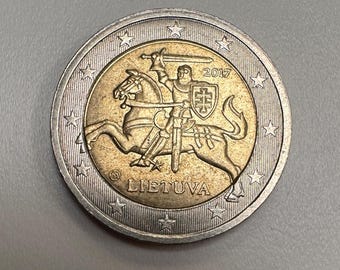 2 Euro Coin Lithuania 2017 With Mint Error #2 - Etsy