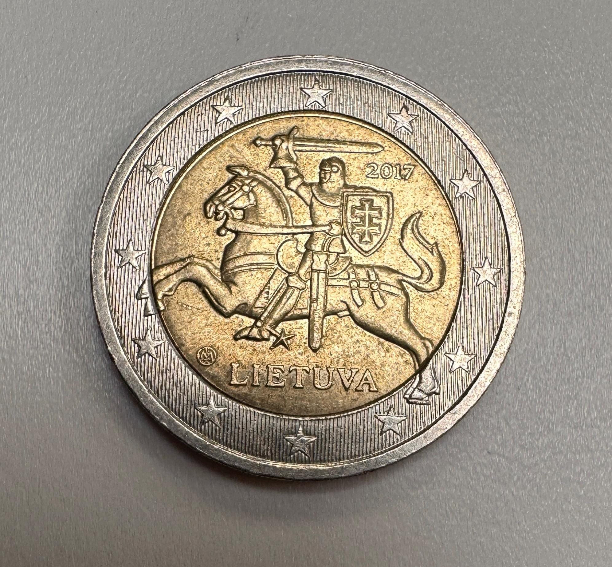 2 Euro Coin Lithuania 2017 With Mint Error #2 - Etsy