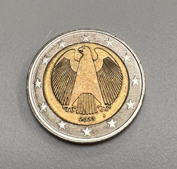 2ユーロ硬貨 ドイツ 2023 J （ミントエラーあり） - Etsy 日本