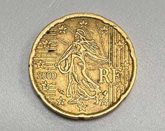 非常に珍しいフランスの2000年10セント硬貨 - Etsy 日本