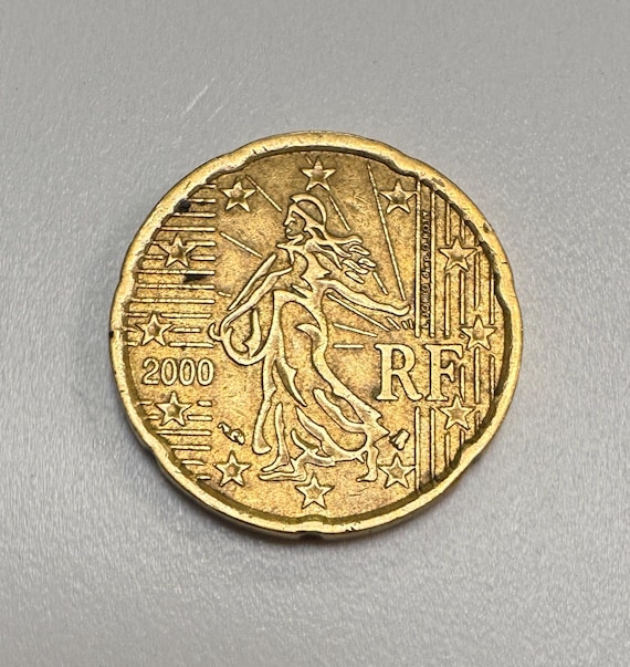20ユーロセント硬貨 フランス 2000年 造幣局発行エラー - Etsy 日本