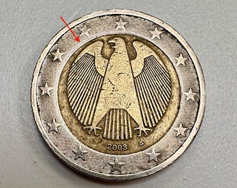 2ユーロ硬貨 ドイツ 2003 G ミントエラーあり - Etsy 日本