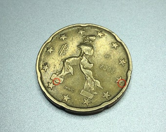 20ユーロセント硬貨、2002年、イタリア - Etsy 日本