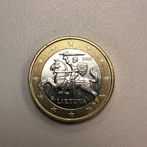 1 Euro Münze 2015 Litauen Lietuva Fehldruck2 Bild 2