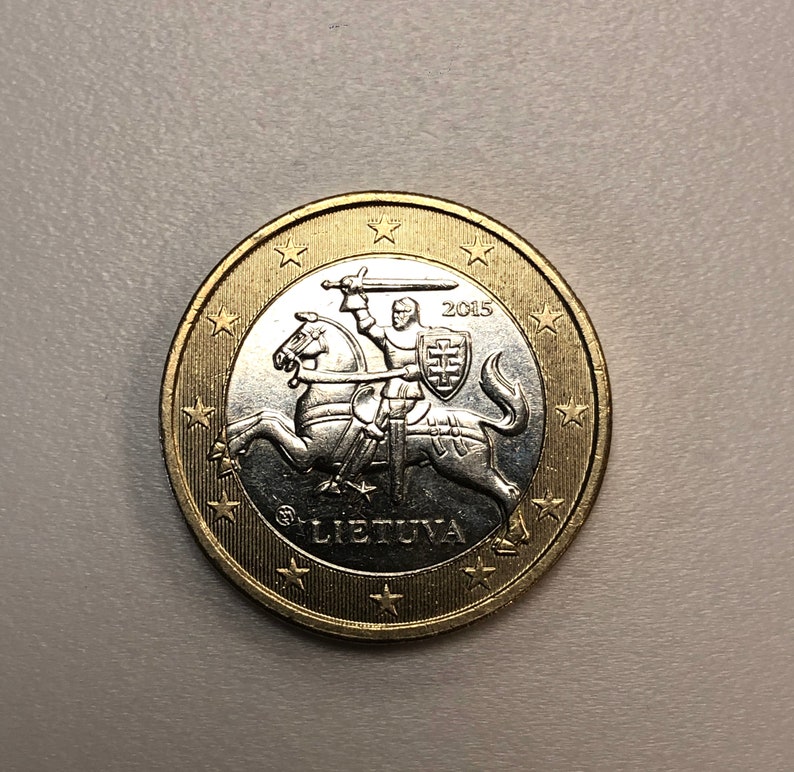 1 Euro Münze 2015 Litauen Lietuva Fehldruck2 Bild 2