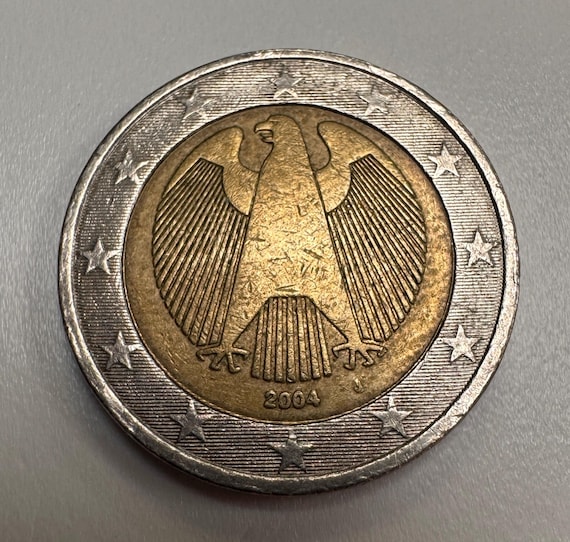 2 Euro Coin Germany 2004 J With Mint Error - Etsy