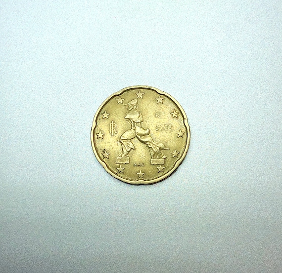 20ユーロセント硬貨、2002年、イタリア - Etsy 日本