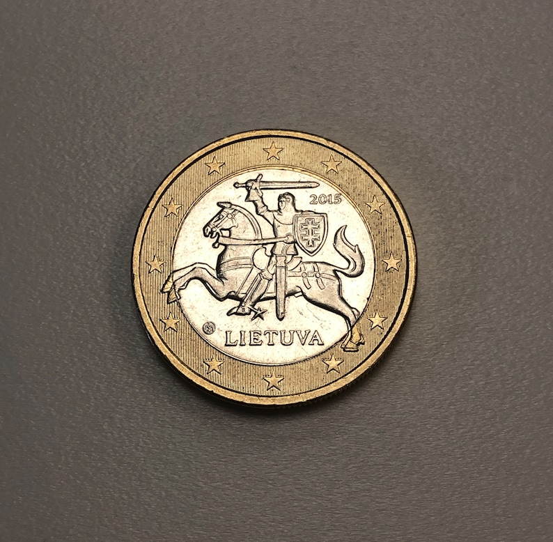 1 Euro Münze 2015 Litauen Lietuva Fehldruck2 Bild 3