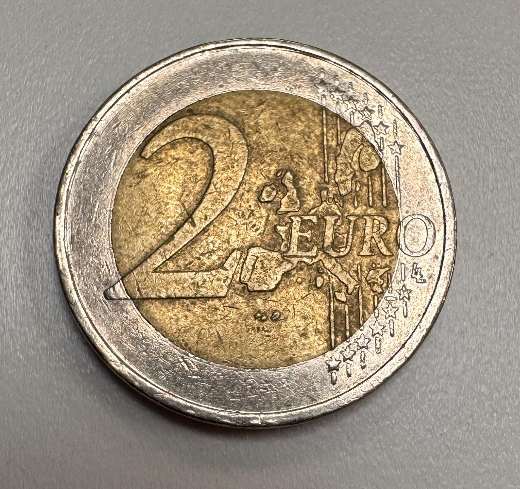 2ユーロ硬貨 ドイツ 2002 D （ミントエラーあり） - Etsy 日本