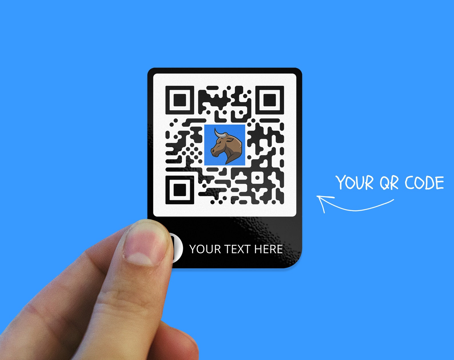 Custom QR Code QR Code Stickers Custom Sticker Personalized - Etsy