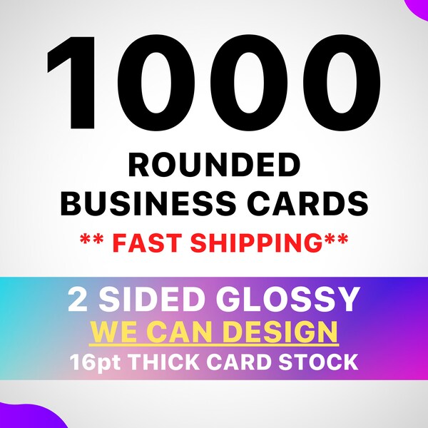 1000 Business Cards Etsy