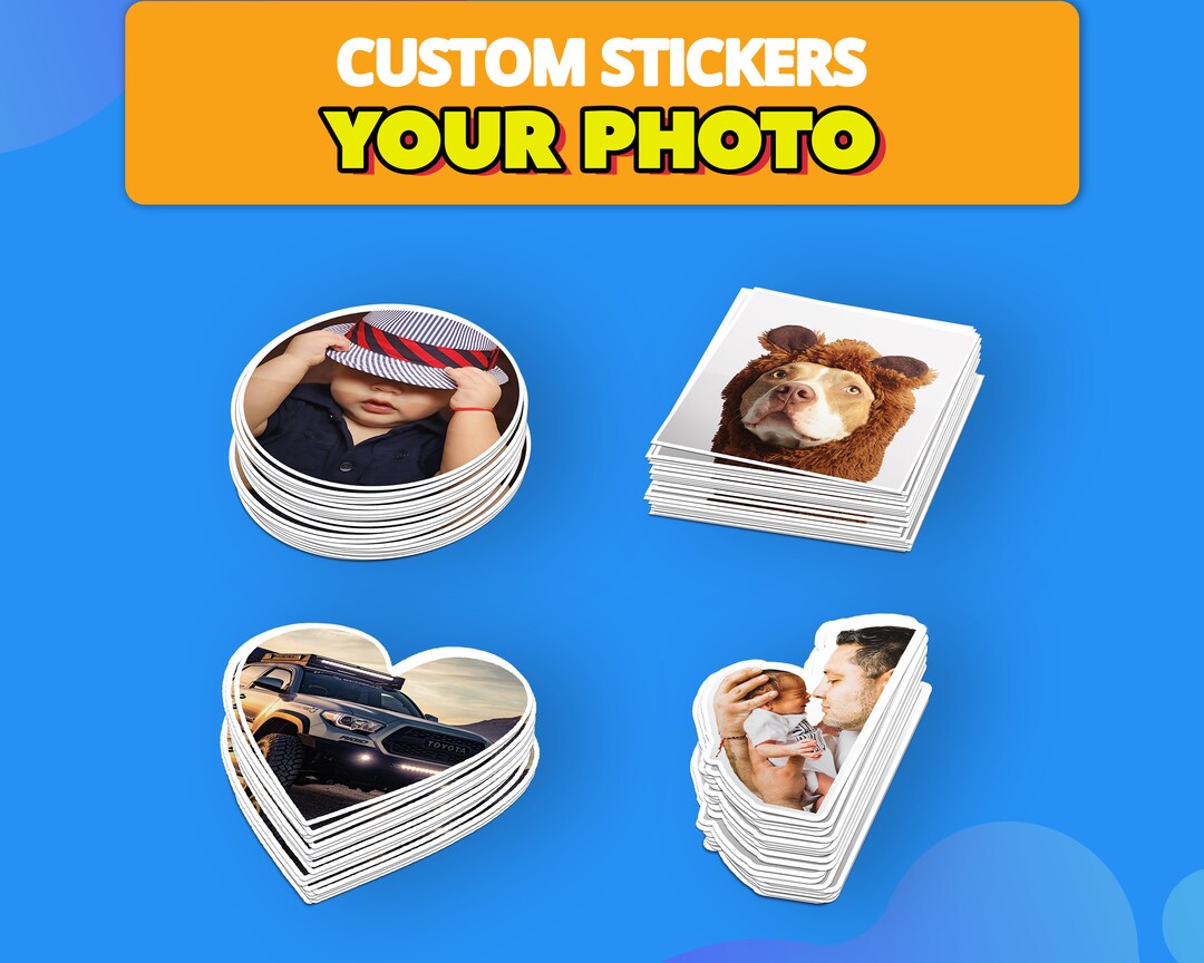 500 Custom Vinyl Stickers, Die Cut Stickers, Cut to Size Stickers
