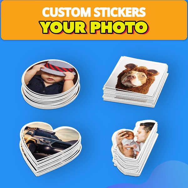 500 Custom Vinyl Stickers, Die Cut Stickers, Cut to Size Stickers, Ships Next Day, Free Shipping, Free Proof, Stickers, Personalized Sticker