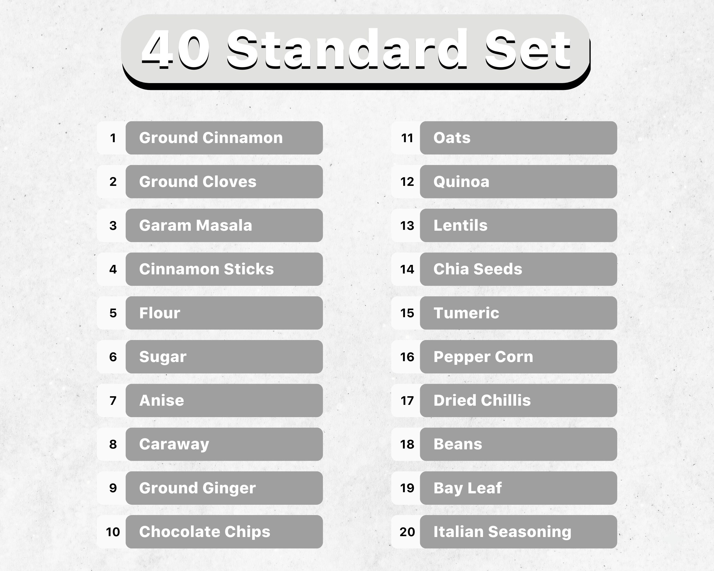 Food Labels, Kitchen Storage Labels, Pantry Labels for Kitchen, Kitchen