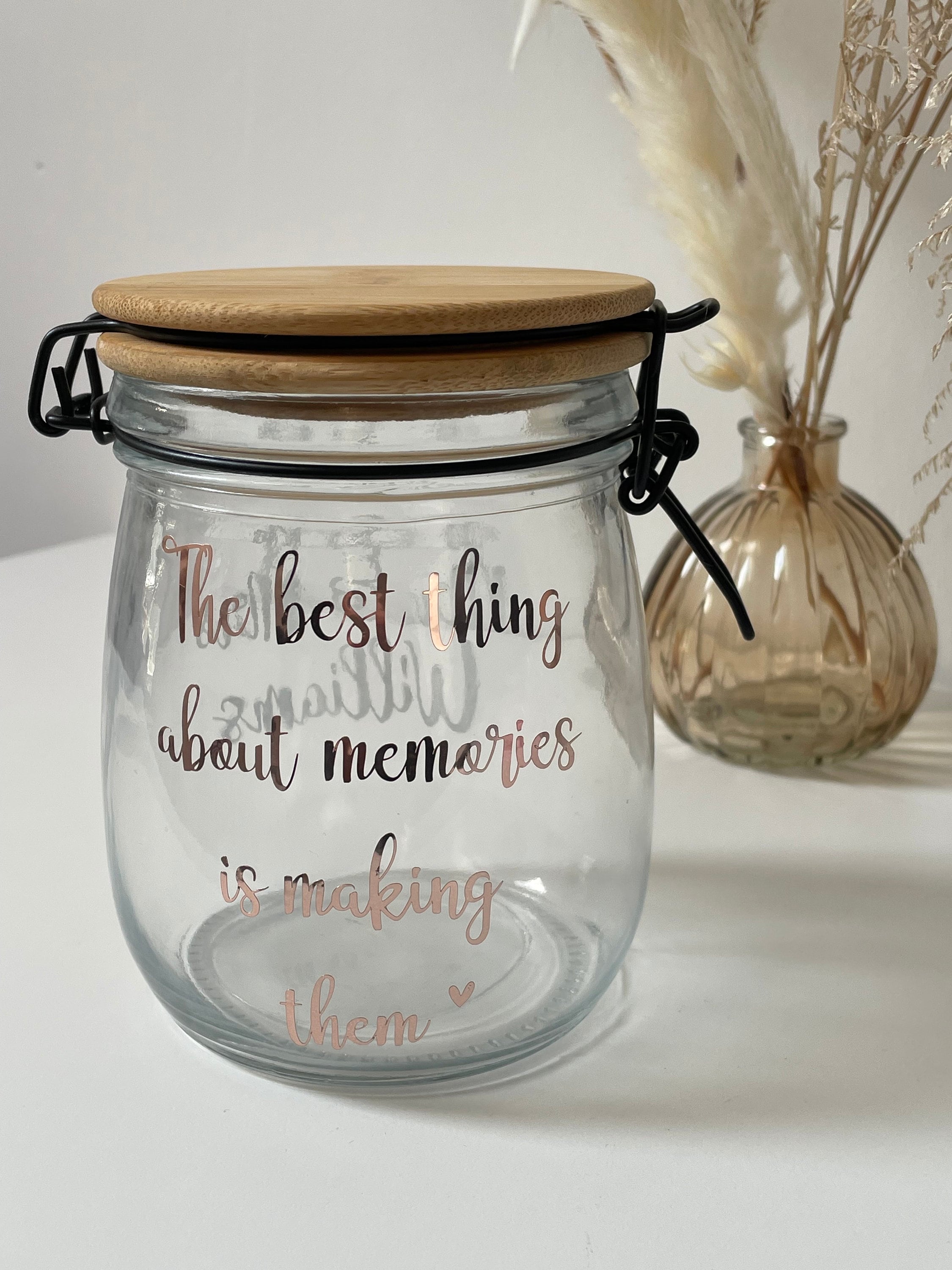 Personalised Memory Jar, Gift, Wedding, Birthday, Anniversary ...