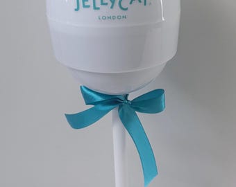 Personalised fillable jellycat inspired lollipop stand, birthday, Easter, birthday gift, sweet holder, present