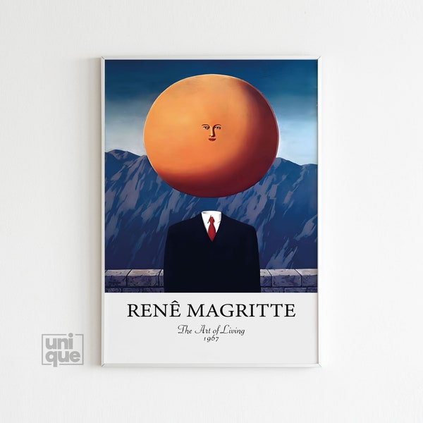Rene Magritte Print - The Art of Living - Surreal Art - Abstract Poster - Vintage Wall Art - Magritte Painting - Famous Art Print