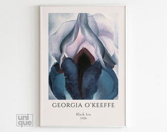 Georgia O'Keeffe Wall Art - Black Iris - Home Wall Decor - Modern Wall Art - Flowers Print - Georgia O'Keeffe Flowers - Vintage Poster