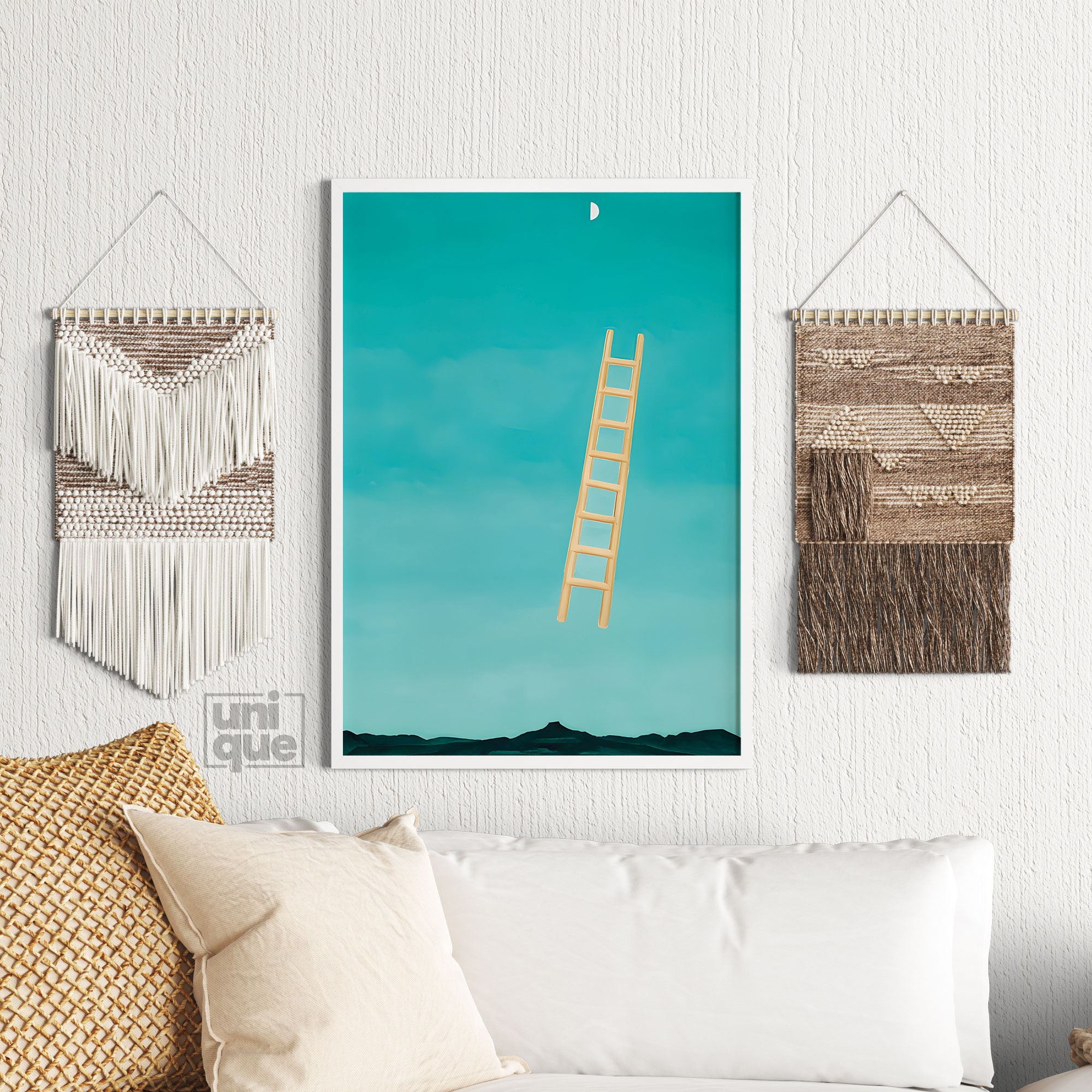 O'keeffe Poster Ladder to the Moon Vintage Wall Art Landscape