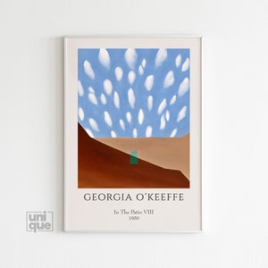 Georgia O'Keeffe Poster - In the Patio VIII - High Quality Print - Vintage Poster - Home Wall Decor - Abstract Wall Art - O'Keeffe Print