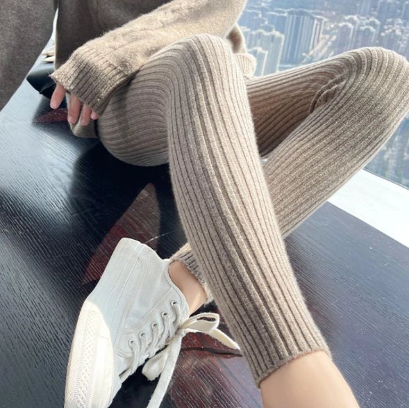 Warm Wool Leggings Etsy