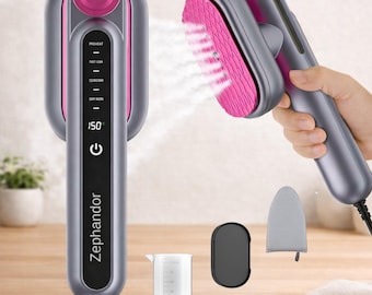 Handheld Travel Steamer for Clothes, Garment Steamer & Iron 2 in 1, 110-120V
